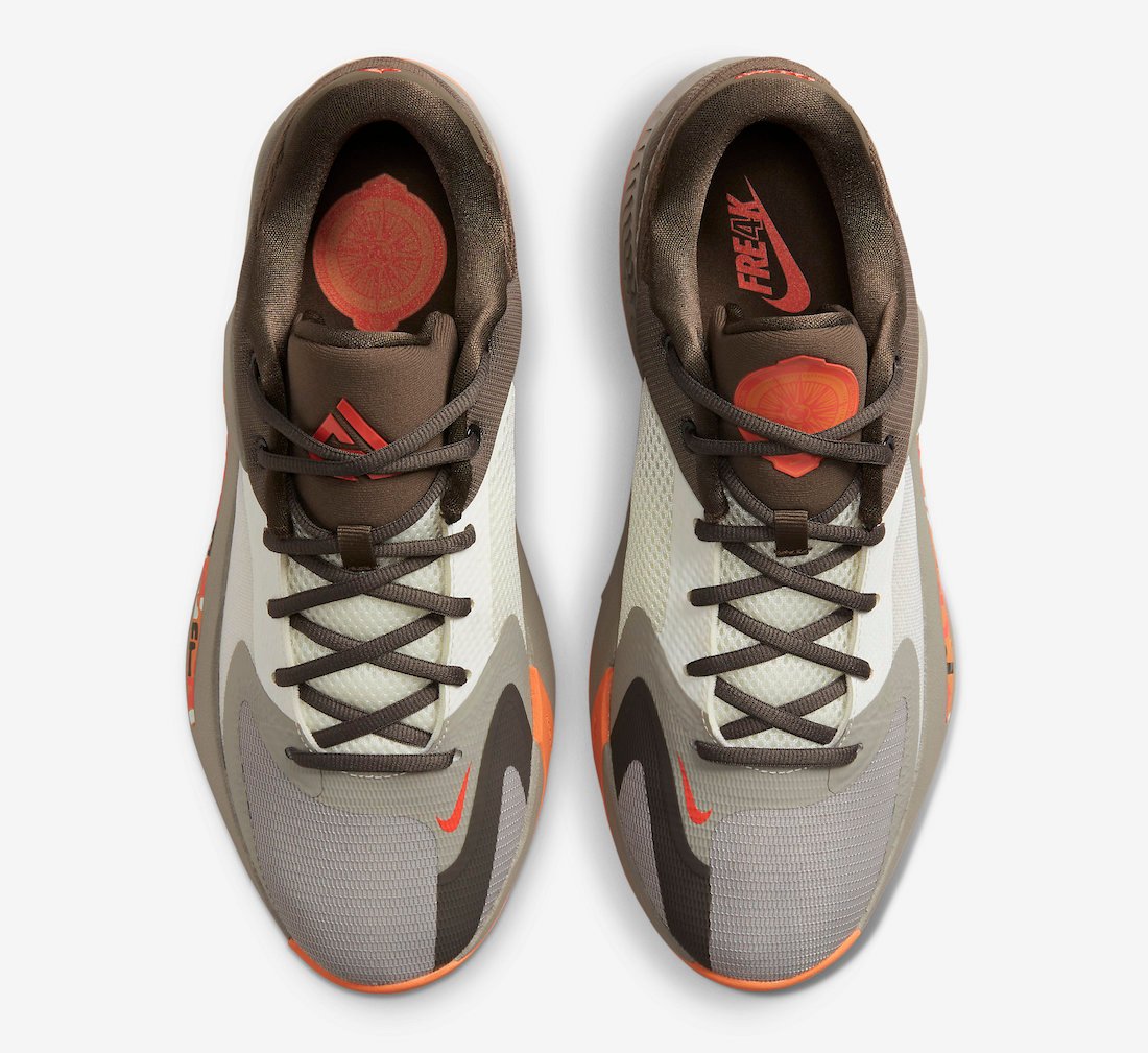 Nike Zoom Freak 4 Ironstone Orange Trance Cobblestone Sail DJ6149-003 Release Date Info