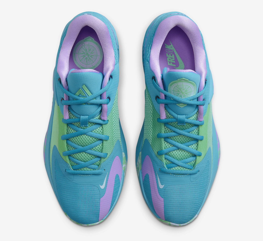 Nike Zoom Freak 4 Laser Blue Lilac Light Menta DJ6149-400 Release Date Info