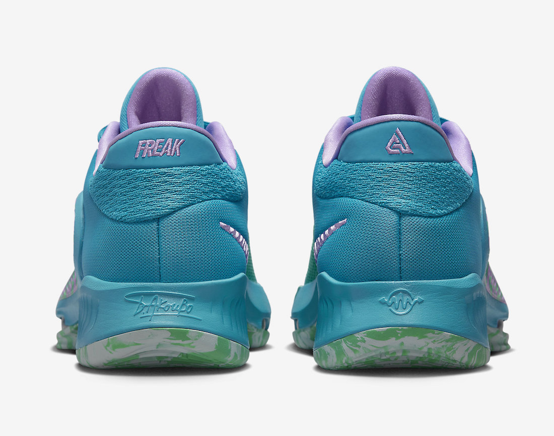 Nike Zoom Freak 4 Laser Blue Lilac Light Menta DJ6149-400 Release Date Info
