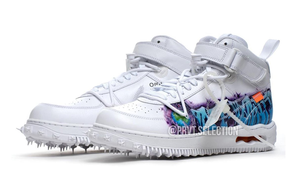 The pair of OFF WHITE x Nike Air Force 1 worn by Birdyy on his account  Instagram