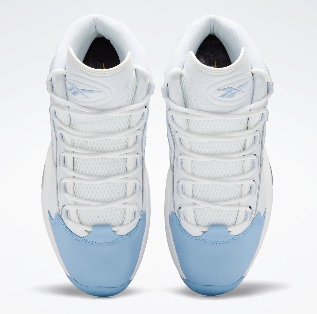 Reebok Question Mid Denver Nuggets White Fluid Blue Toxic Yellow GW8854 Release Date Info