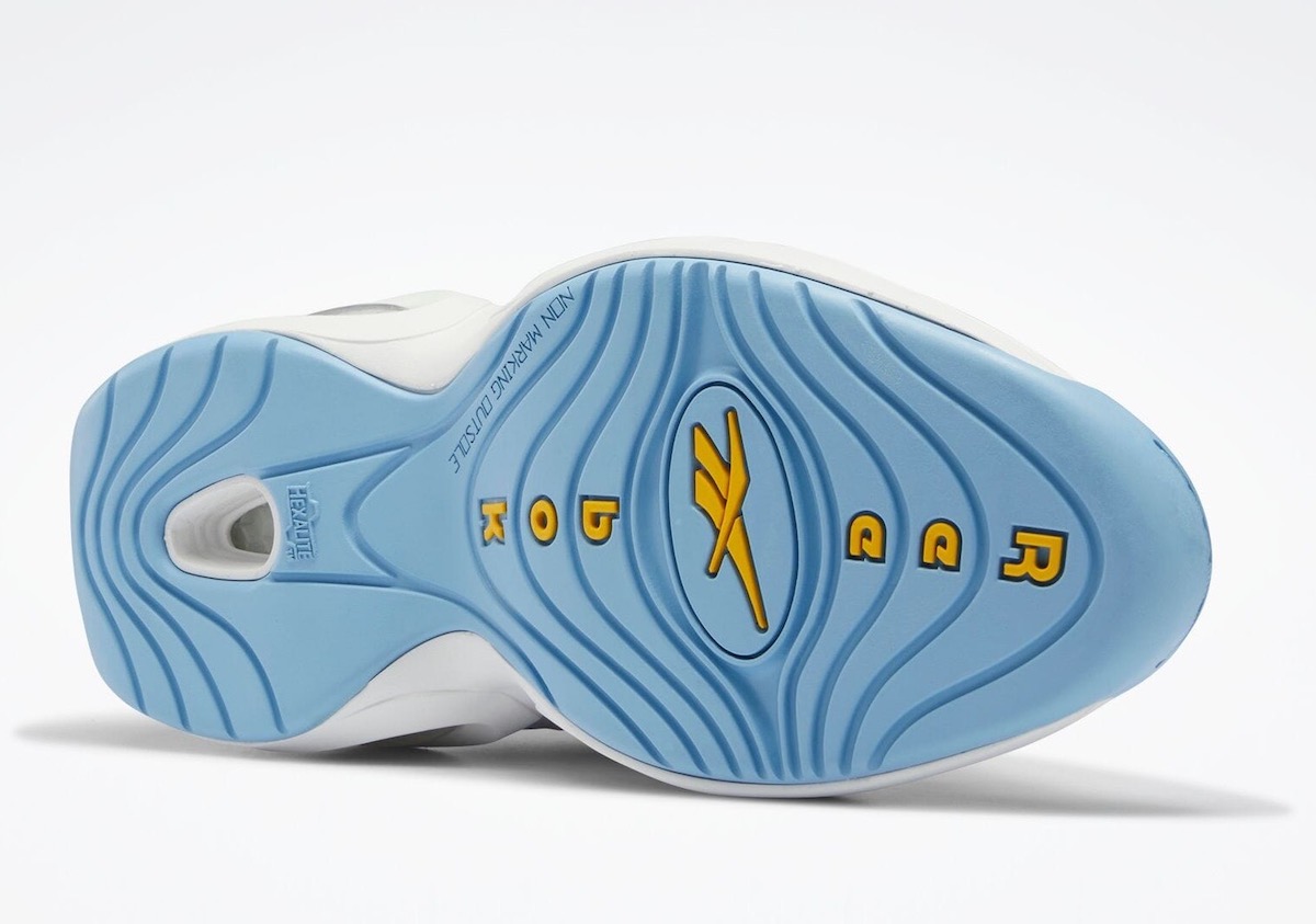 Reebok Question Mid Denver Nuggets White Fluid Blue Toxic Yellow GW8854 Release Date Info