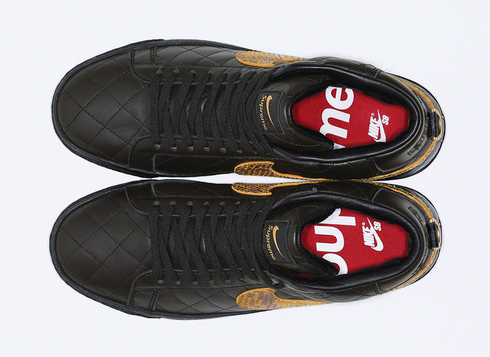 Supreme Nike SB Blazer Mid Black DV5078-001 Release Info Price
