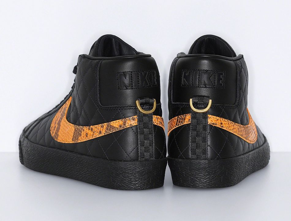 Supreme Nike SB Blazer Mid Black DV5078-001 Release Info Price