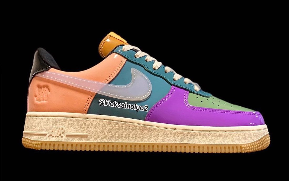 Undefeated Nike Air Force 1 Low Multi-Color Patent Release Date