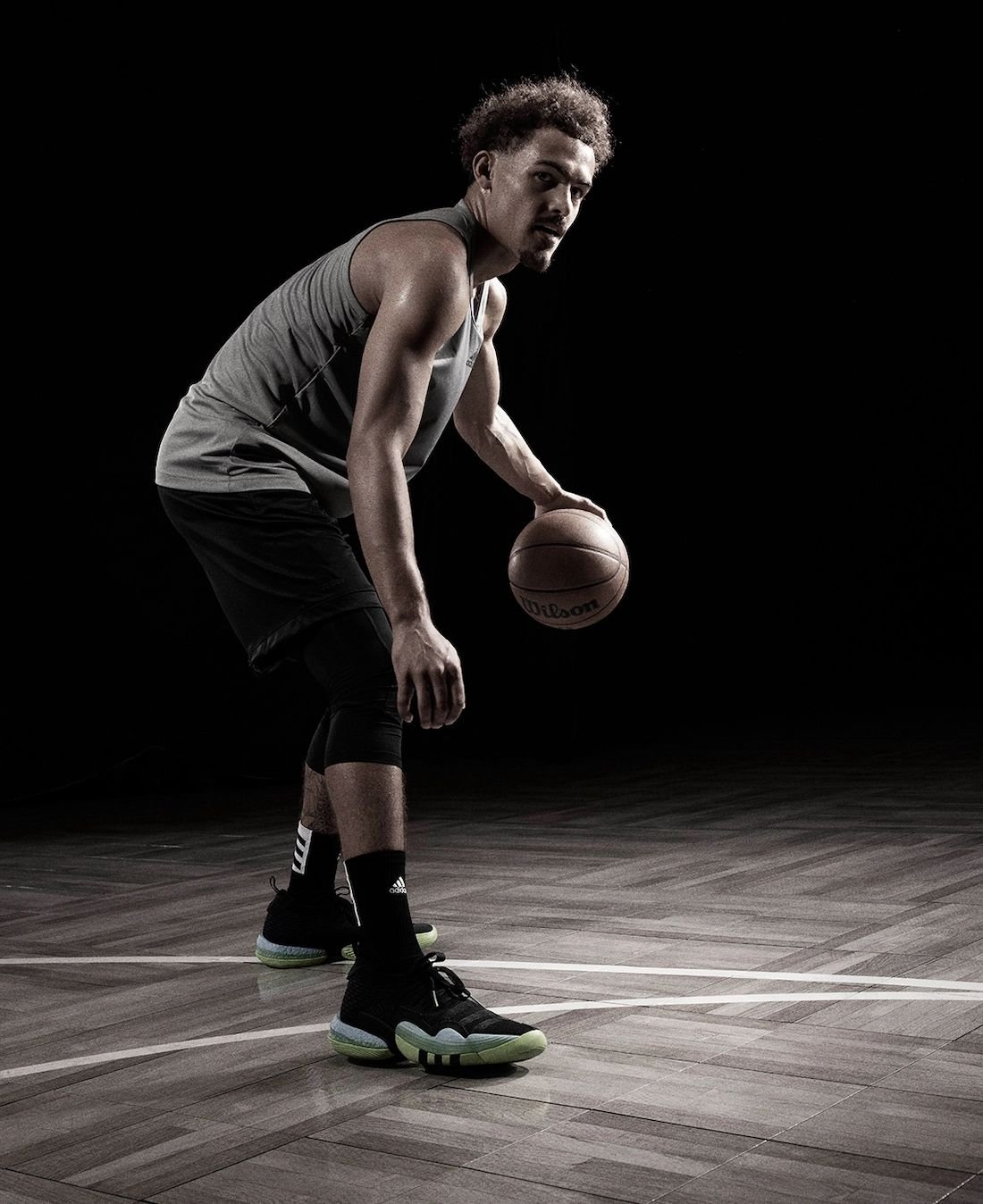 adidas Trae Young 2 Core Black Team Solar Green H06473 Release Date Info