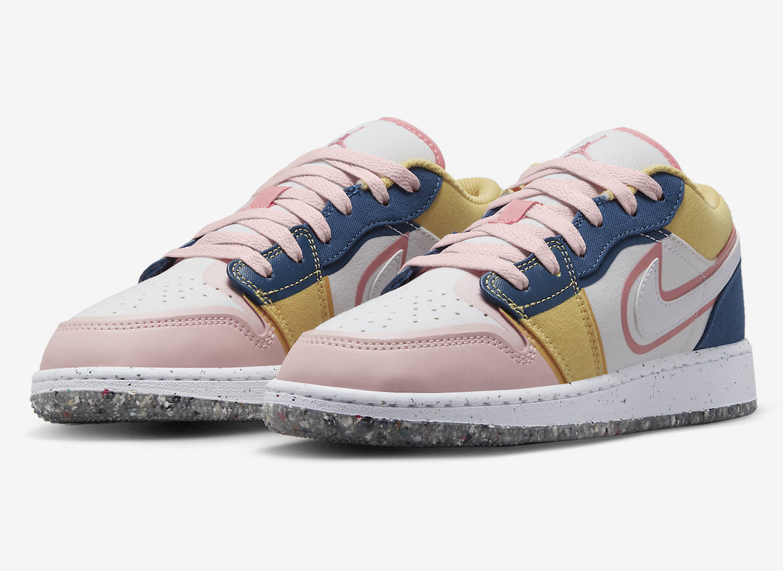 This Air Jordan 1 Low for Kids Features Canvas