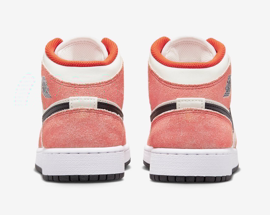 Air Jordan 1 Mid GS Orange Suede DV1336-800 Release Date Info