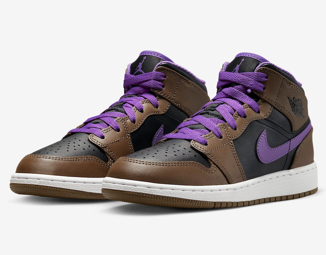 Air Jordan 1 Mid Palomino Wild Berry Black DQ8423-215 Release Date Info