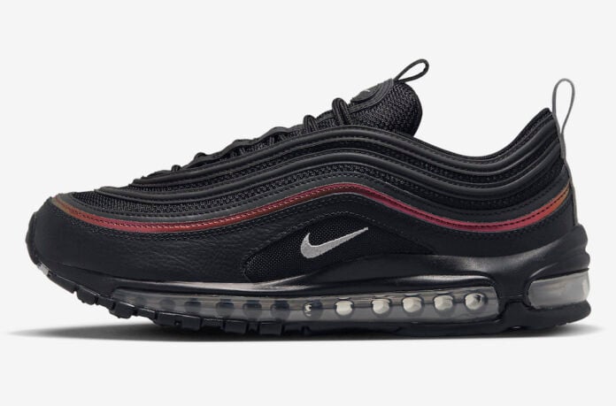 air max 97 black silver red