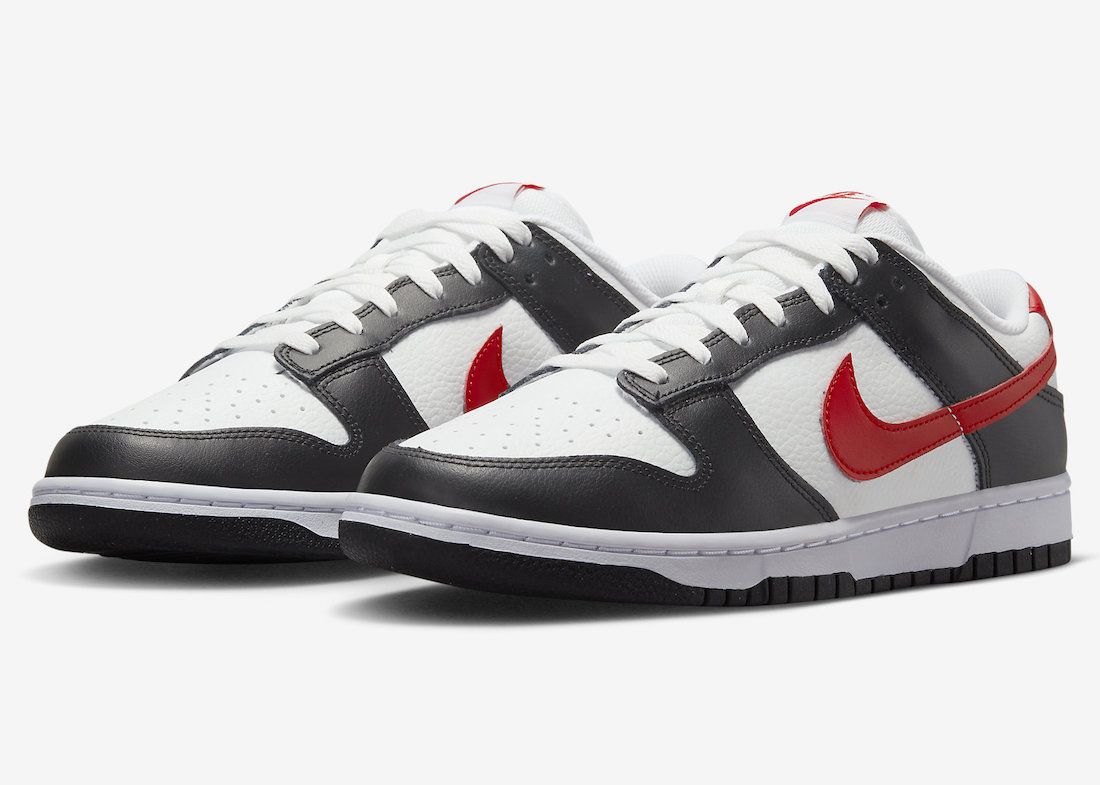 Nike Dunk Low Releasing in Black, White, and Red