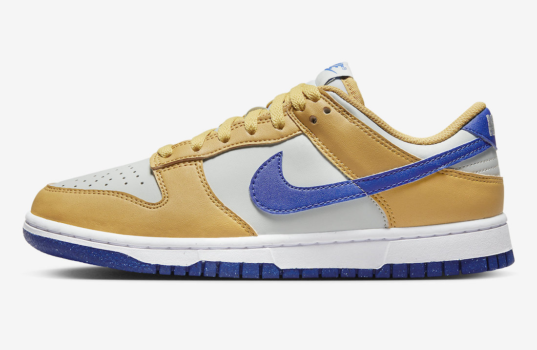 Nike Dunk Low Next Nature Wheat Gold Hyper Royal DN1431-700 Release Date