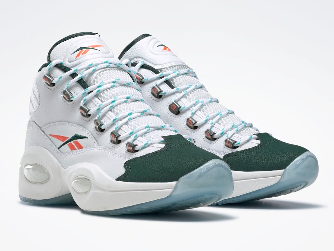 This Reebok Question Mid Features Miami Hurricanes Vibes
