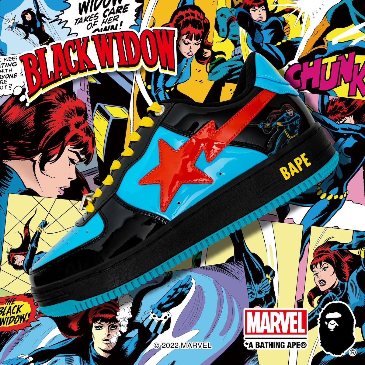 Marvel Bape Sta Black Widow Release Date Info