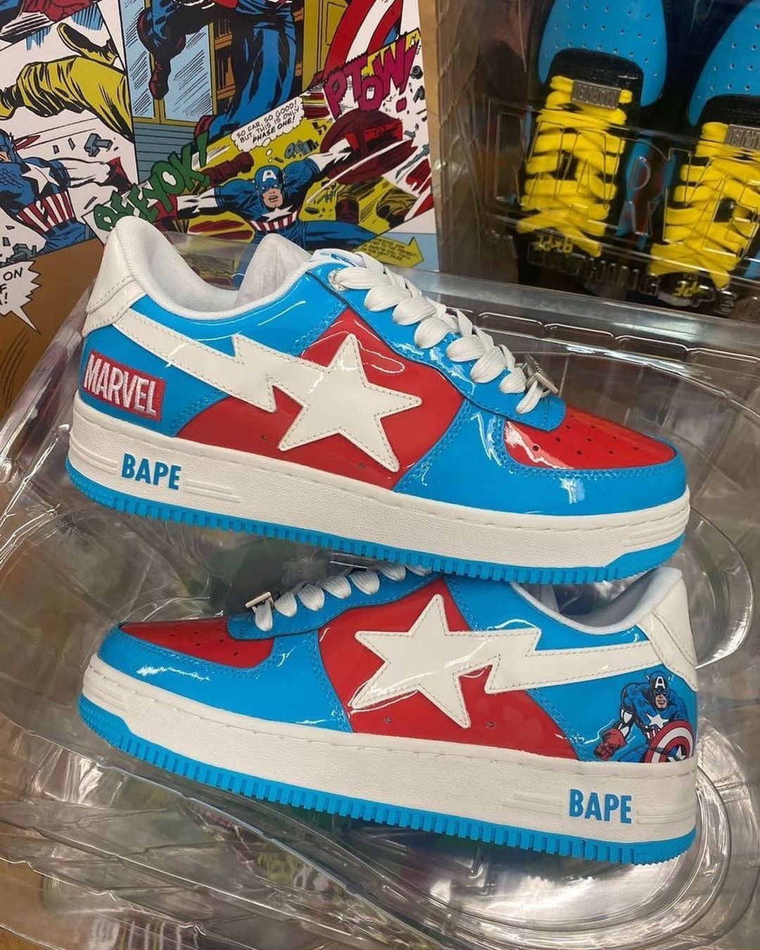 Marvel Bape Sta Captain America Release Date Info