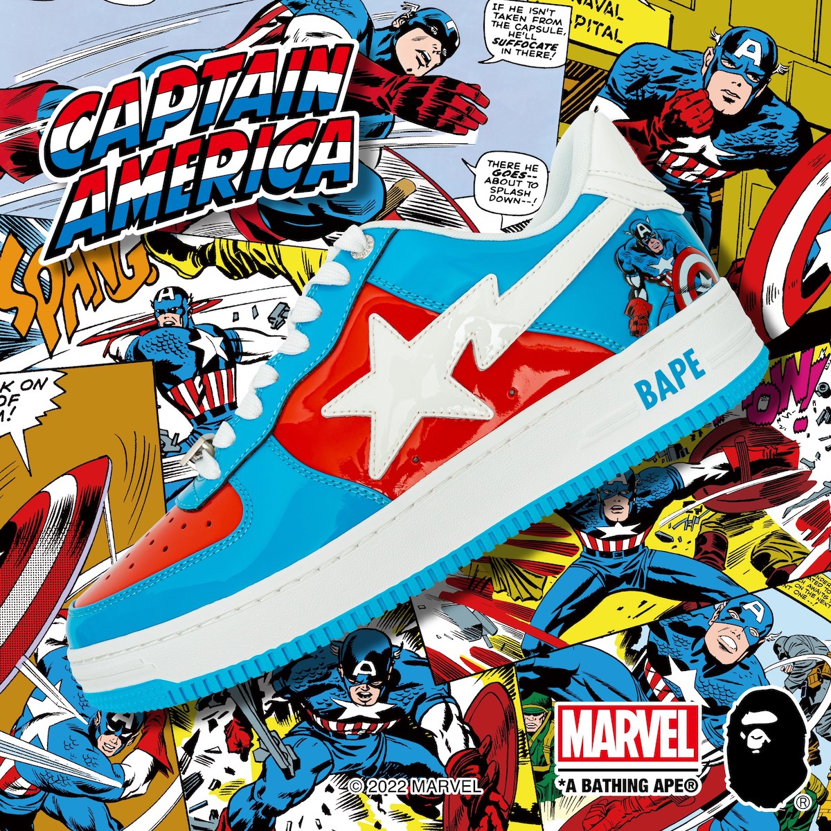 Marvel Bape Sta Captain America Release Date Info