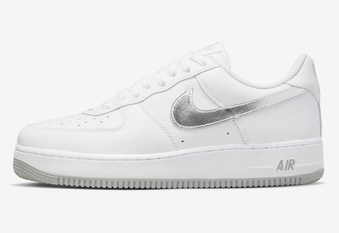 Nike Air Force 1 Low White Metallic Silver DZ6755-100 Release Date Info