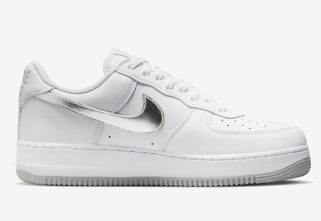 Nike Air Force 1 Low White Metallic Silver DZ6755-100 Release Date Info