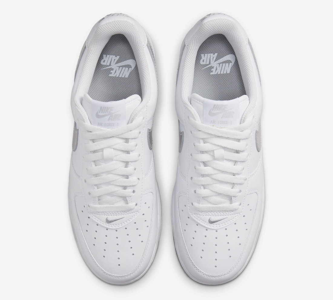 Nike Air Force 1 Low White Metallic Silver DZ6755-100 Release Date Info