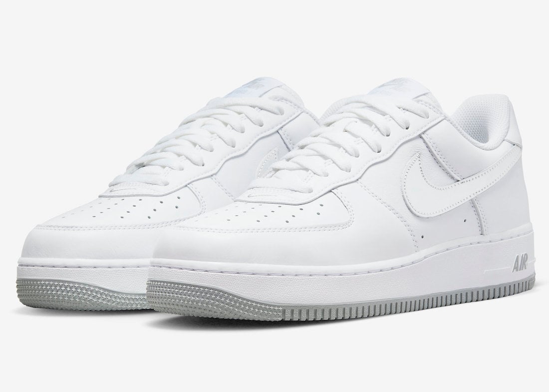This Nike Air Force 1 Low Features Silver Swooshes