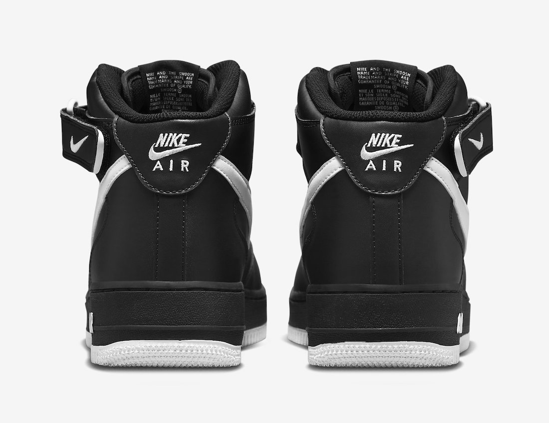 Nike Air Force 1 Mid Black White DV0806-001 Release Date Info