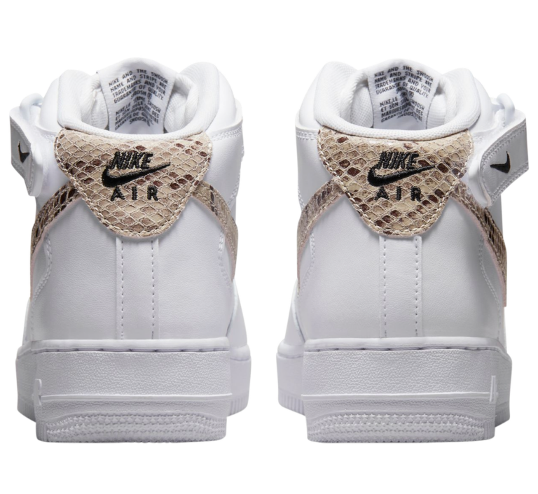 Nike Air Force 1 Mid Snakeskin Swoosh DD9625-101 Release Date + Where to Buy | SneakerFiles