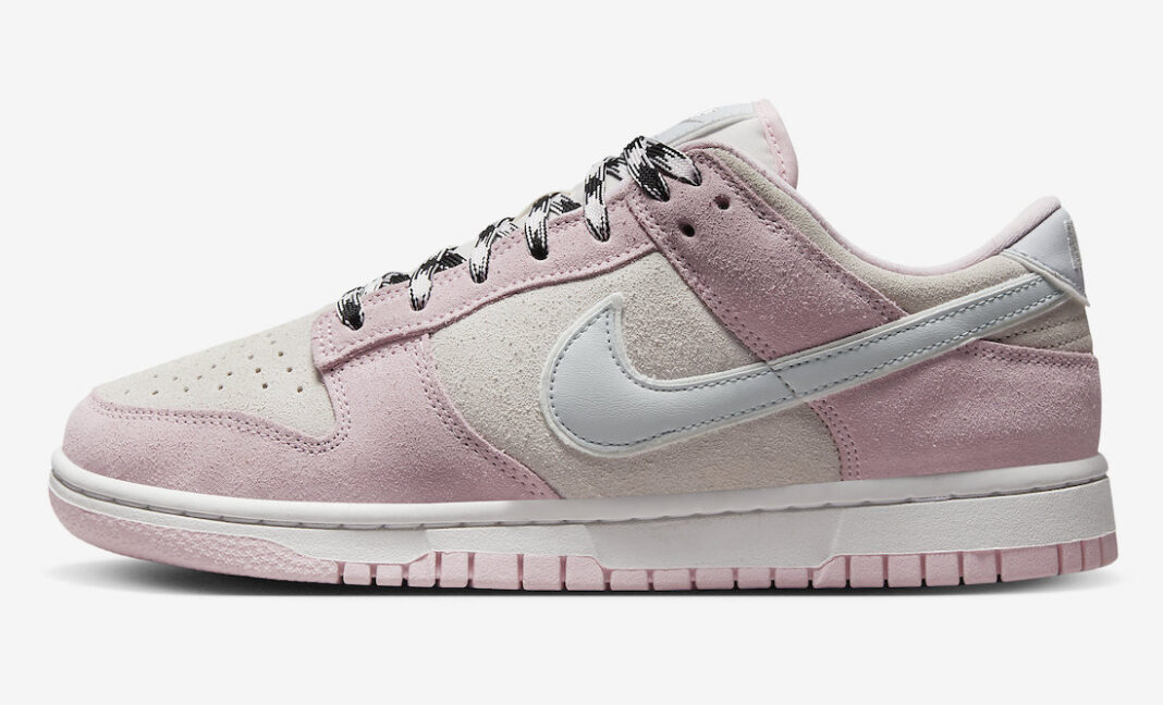 nike dunk low pink foam black w