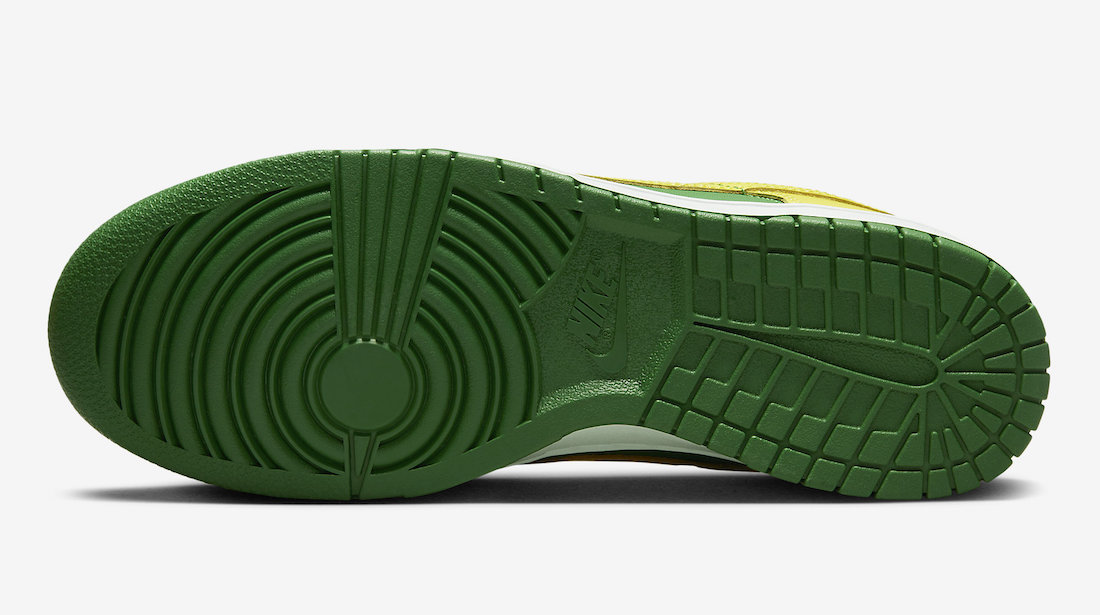 Nike Dunk Low Reverse Brazil Apple Green Yellow Strike DV0833-300 Release Date