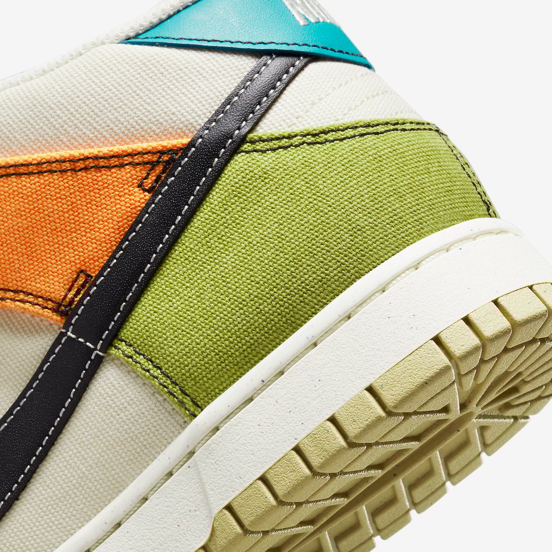 Nike Dunk Mid Pale Ivory Mineral Teal Moss Alpha Orange DV0830-100 Release Date Info