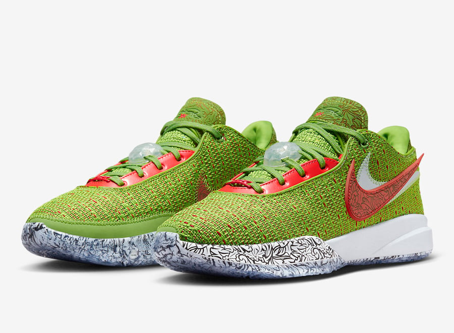 Nike LeBron 20 Christmas Grinch FJ4955-300 Release Date