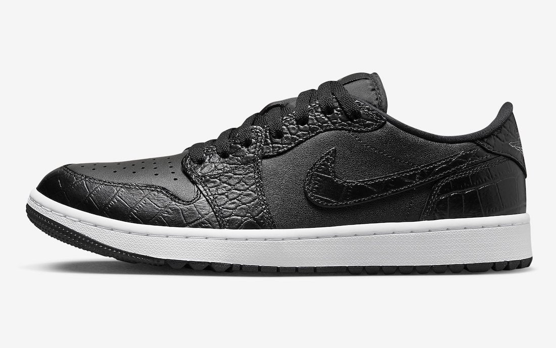 Air Jordan 1 Low Golf Black Croc DD9315-003 Release Date Info