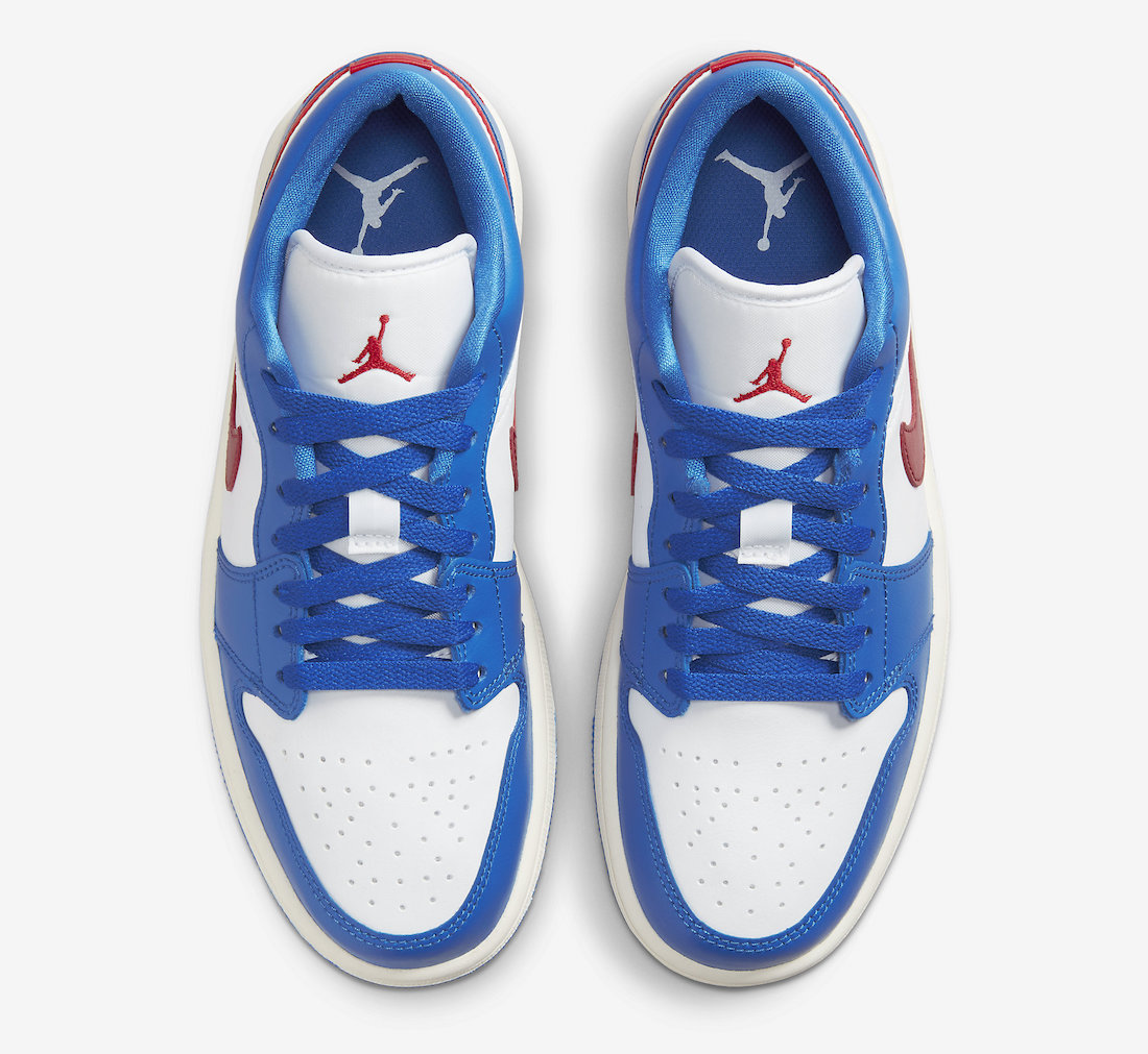 Air Jordan 1 Low Sport Blue Gym Red DC0774-416 Release Date Info