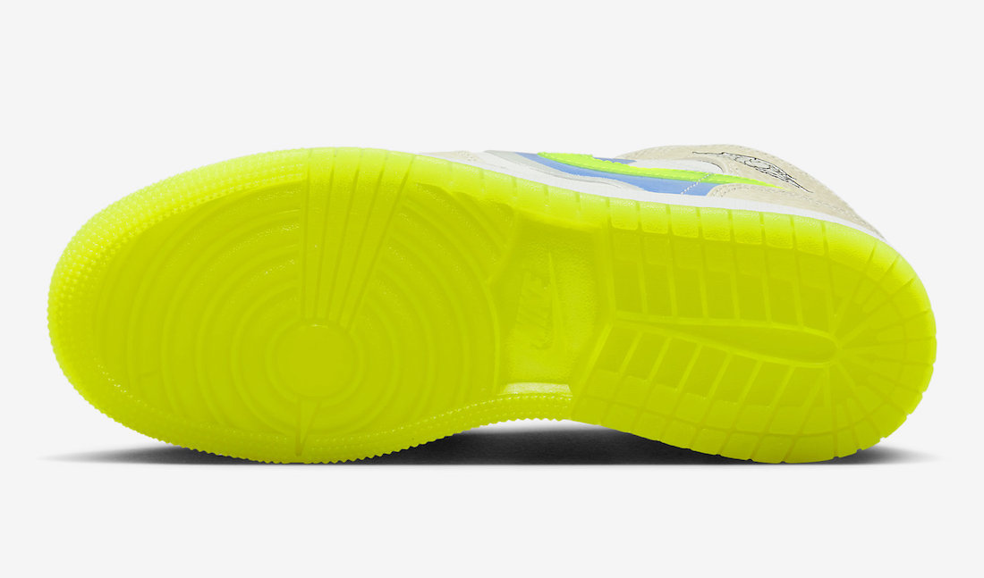 Air Jordan 1 Mid GS Volt TPU DV1314-017 Release Date Info