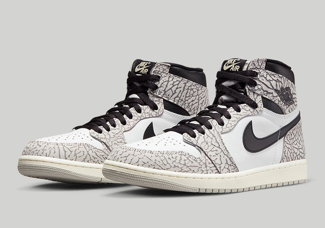 Air Jordan 1 White Cement Elephant DZ5485-052 Release Date