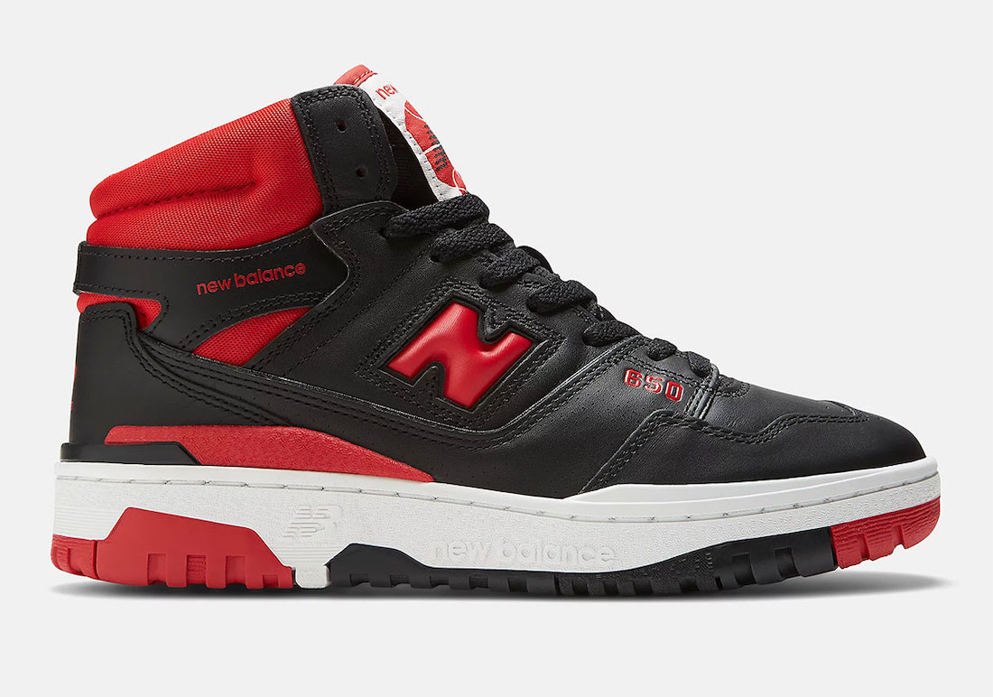 New Balance 650 Bred Black Red White BB650RBR Release Date Info