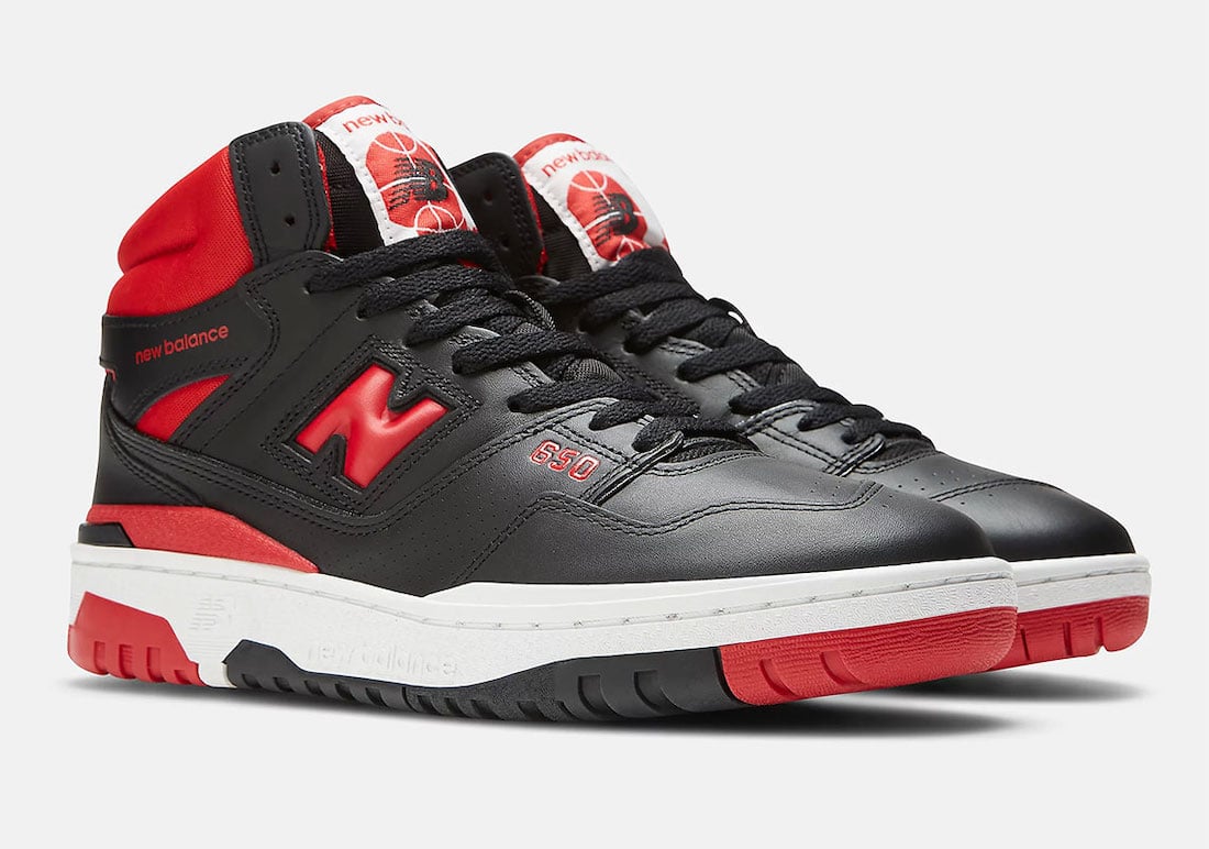 New Balance 650 Bred Black Red White BB650RBR Release Date Info