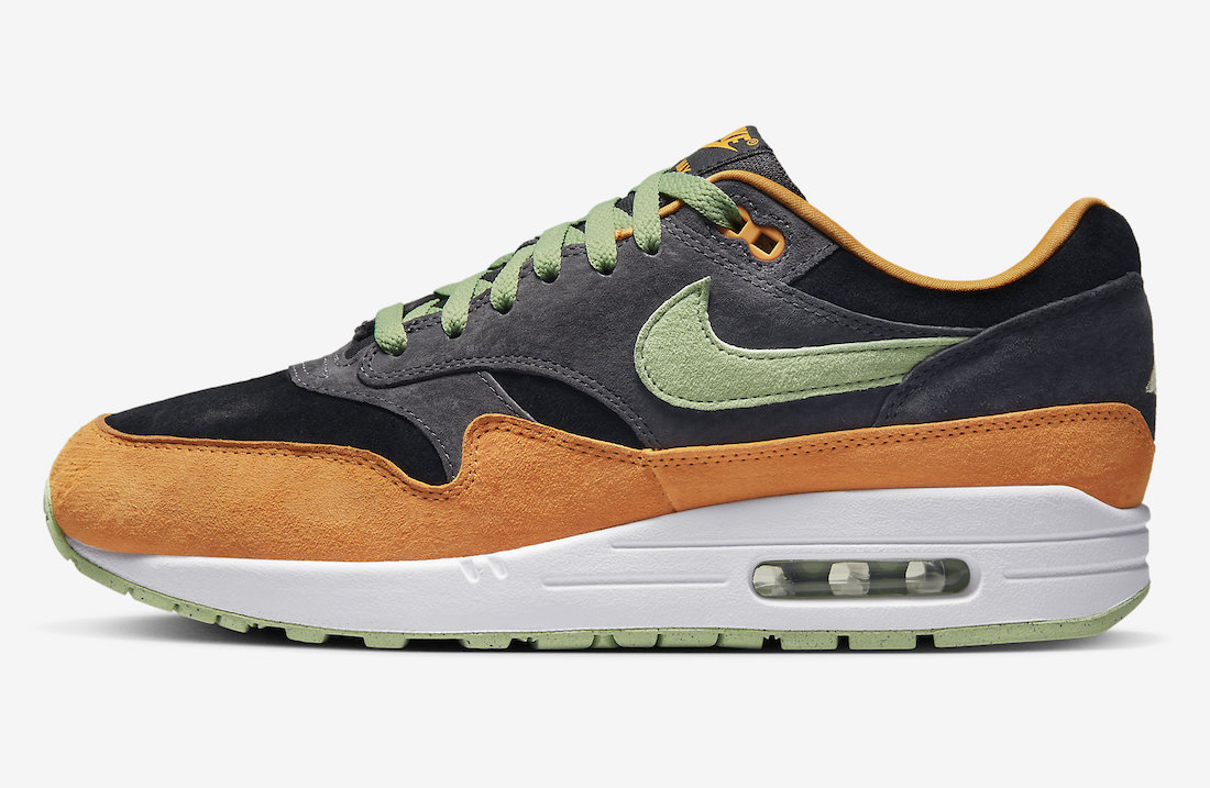Nike Air Max 1 Ugly Duckling Anthracite Honeydew Black Kumquat DZ0482-001 Release Date Info