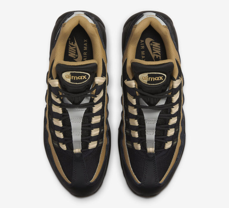 nike air max 95 gold and black