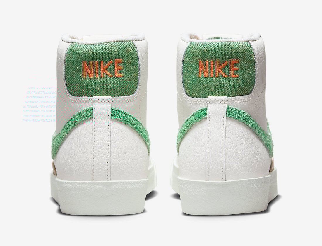 Nike Blazer Mid White Green Orange FD0759-133 Release Date Info