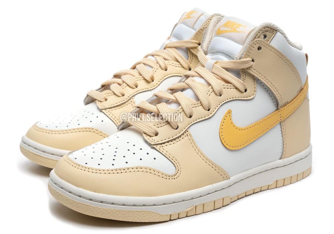 Nike Dunk High Pale Vanilla Topaz Gold Sail DD1869-201 Release Date Info