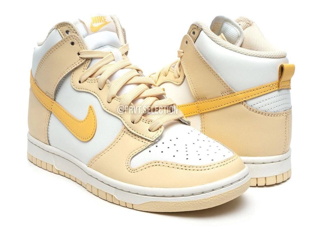 Nike Dunk High Pale Vanilla Topaz Gold Sail DD1869-201 Release Date Info