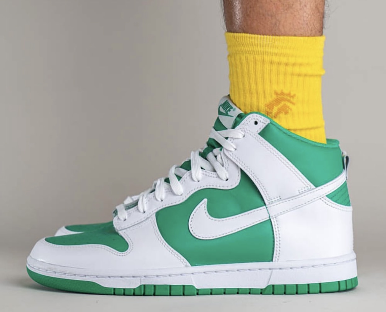 Nike Dunk High Pine Green White On-Feet