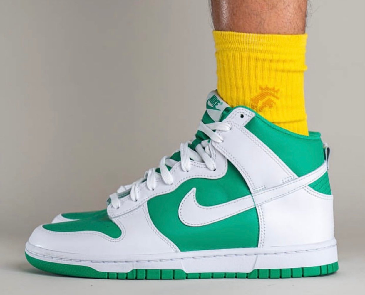 Nike Dunk High Pine Green White On-Feet