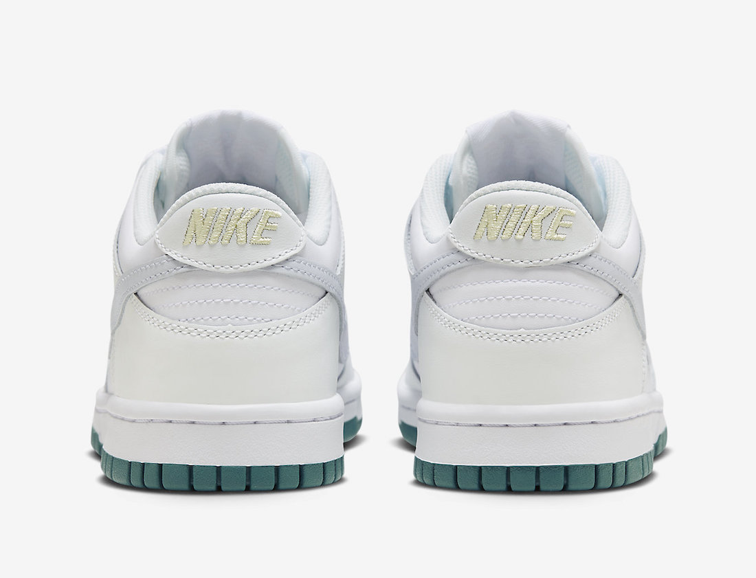 Nike Dunk Low GS White Green Grey FD9911-101 Release Date Info