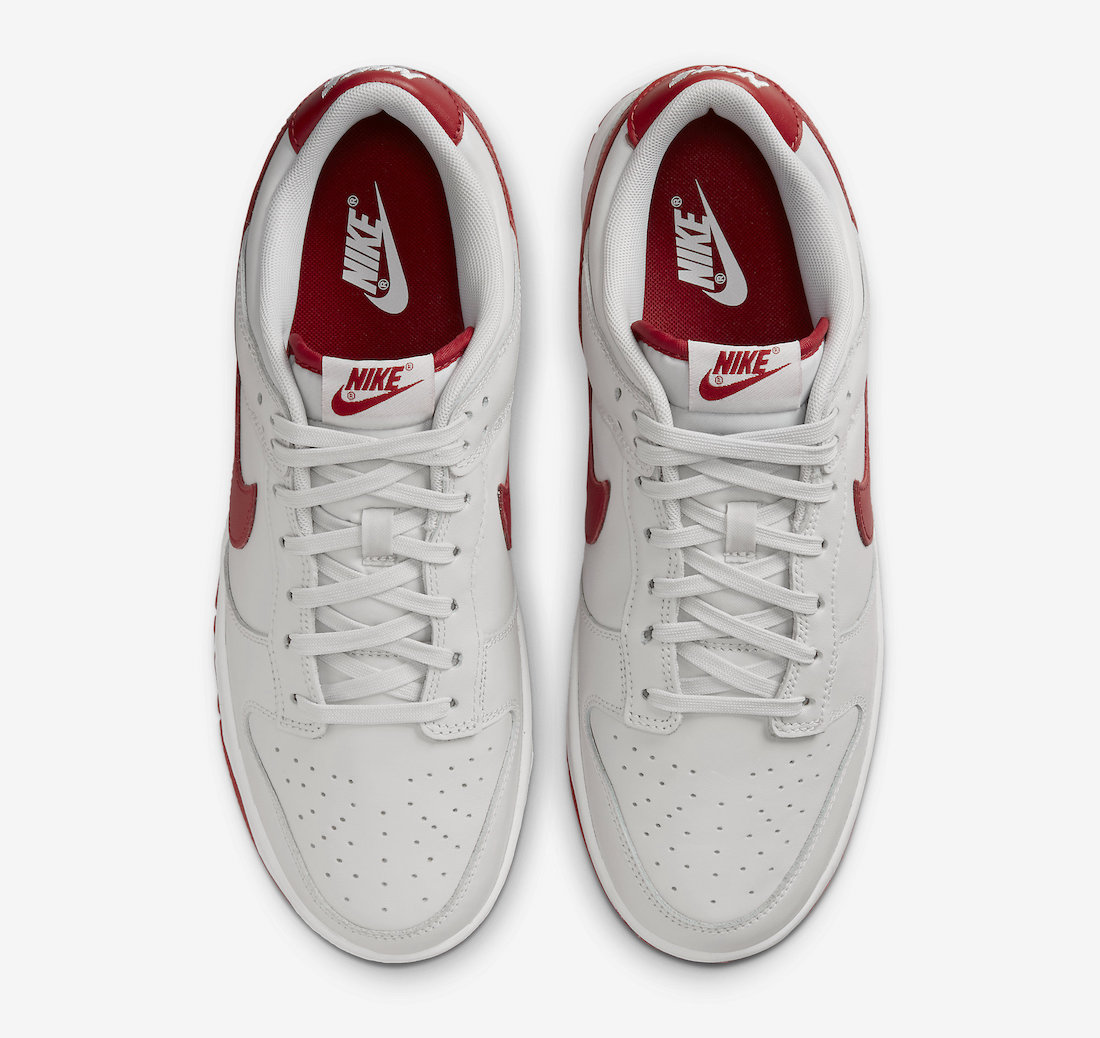 Nike Dunk Low Vast Grey Varsity Red FJ0832-011 Release Date Info