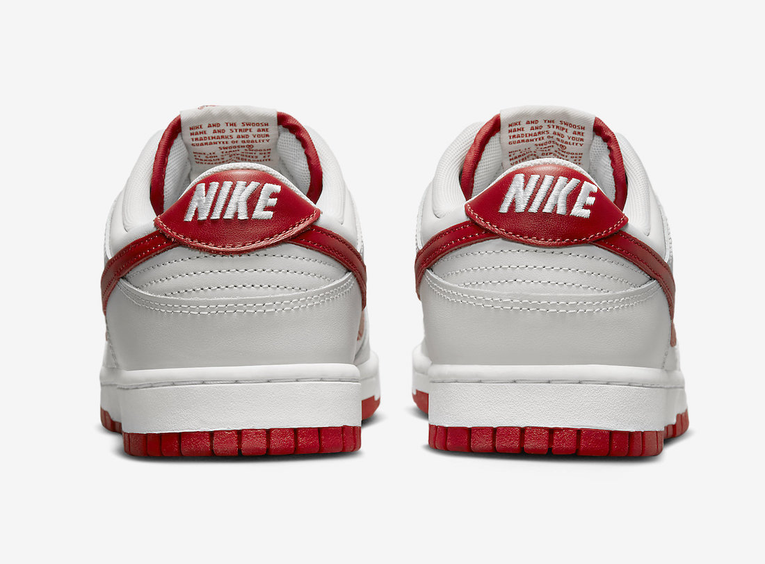 Nike Dunk Low Vast Grey Varsity Red FJ0832-011 Release Date Info