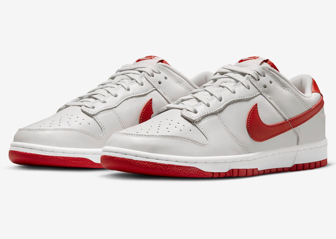 Nike Dunk Low Releasing in Vast Grey and Varsity Red