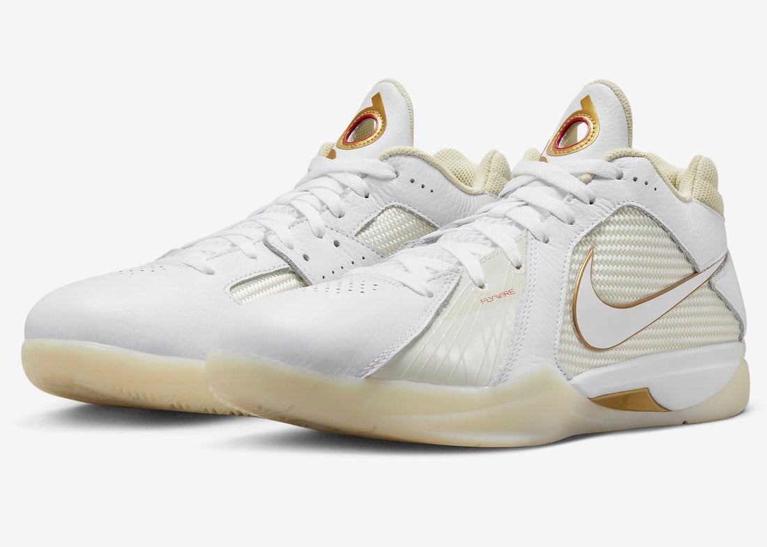 Nike KD 3 ‘White Gold’ Official Images
