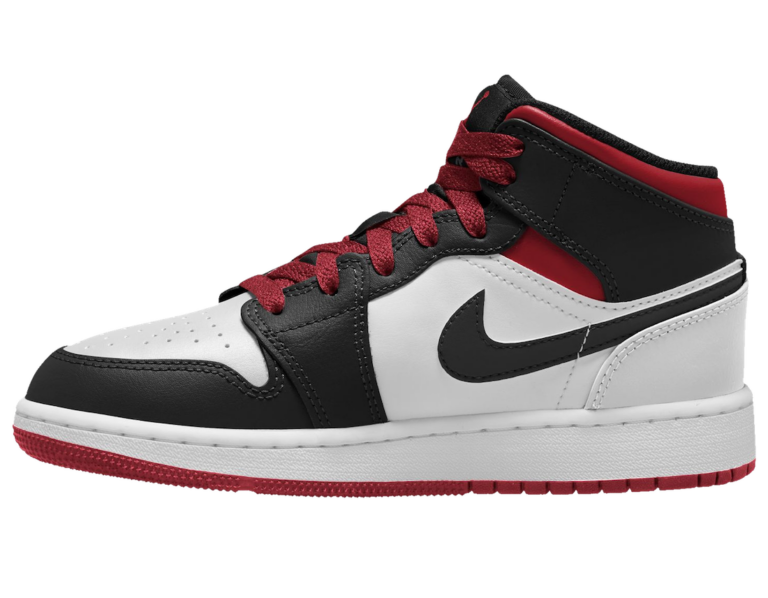 Air Jordan 1 Mid White Gym Red Black DQ8423106 Release Date SneakerFiles