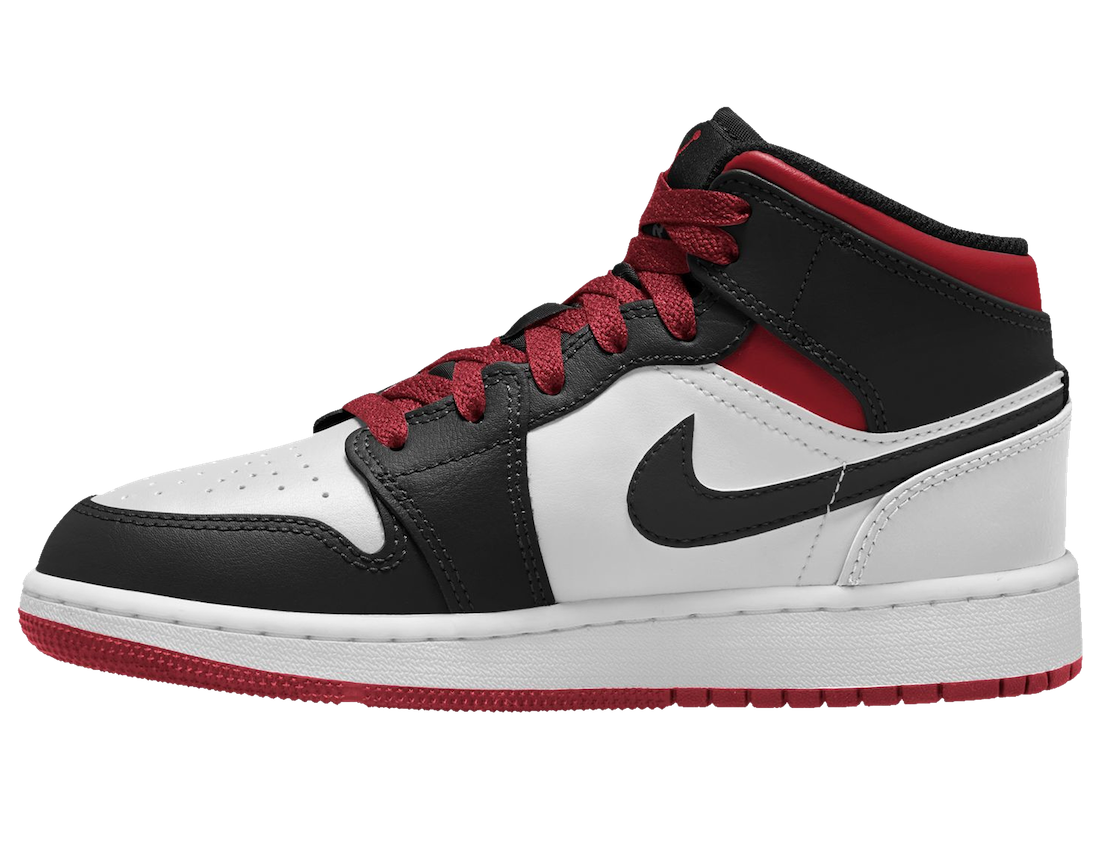 Air Jordan 1 Mid GS White Gym Red Black DQ8426-106 Release Date Info